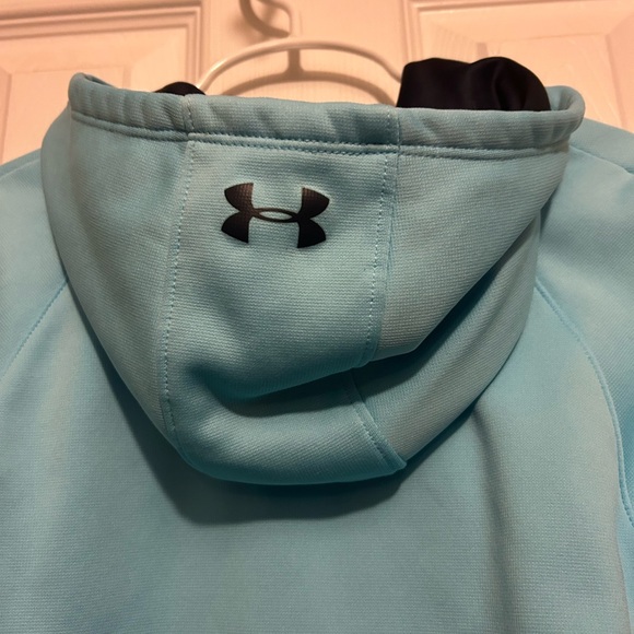 Under Armour Light Blue Hoodie Sweatshirt Girl’s👧🏻Small YSM - Picture 5 of 7